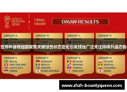 世界杯赛程提醒聚焦关键球员状态变化引发球迷广泛关注持续升温态势